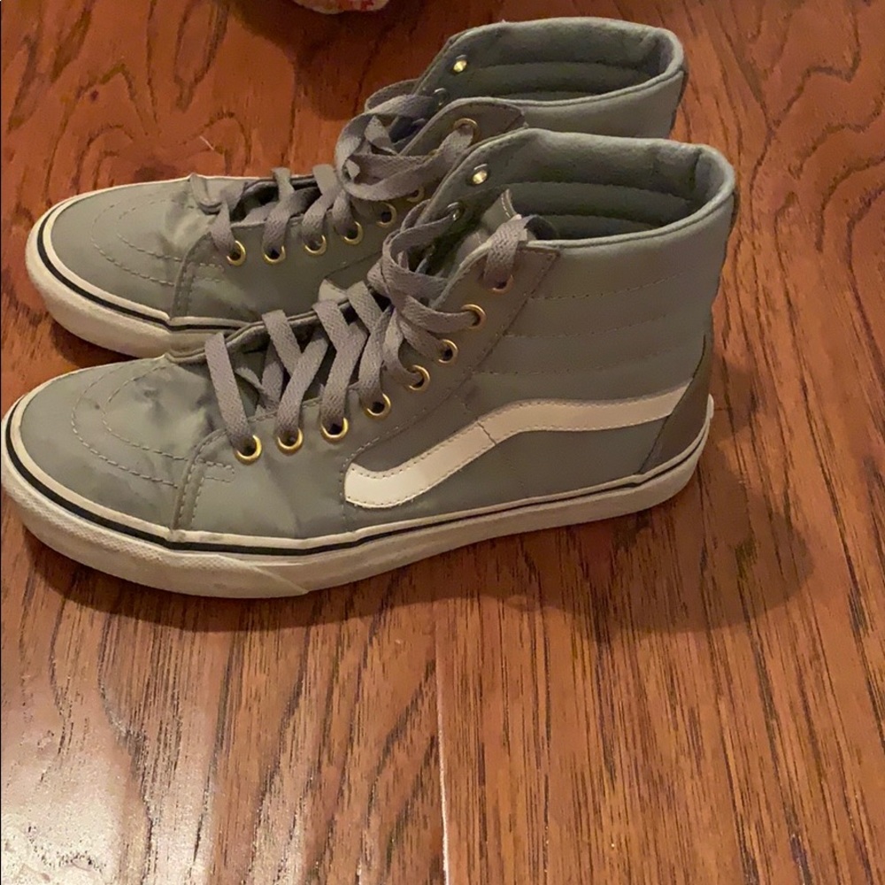 grey vans high top
